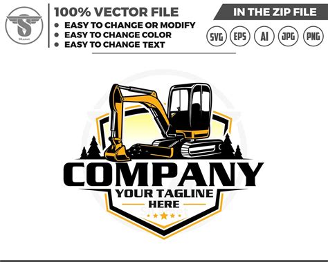 a mini excavator logo|excavator logo images.